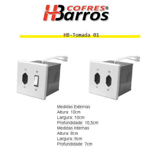 Cofre doméstico com gaveta - Cofres H. Barros Sarandi PR