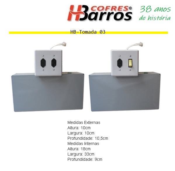 Cofre residencial reforçado - Cofres H. Barros Sarandi PR