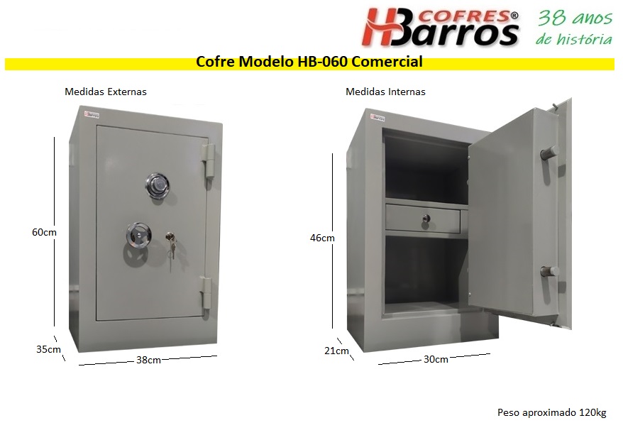 Cofre para caixa de loja - Cofres H. Barros Sarandi PR
