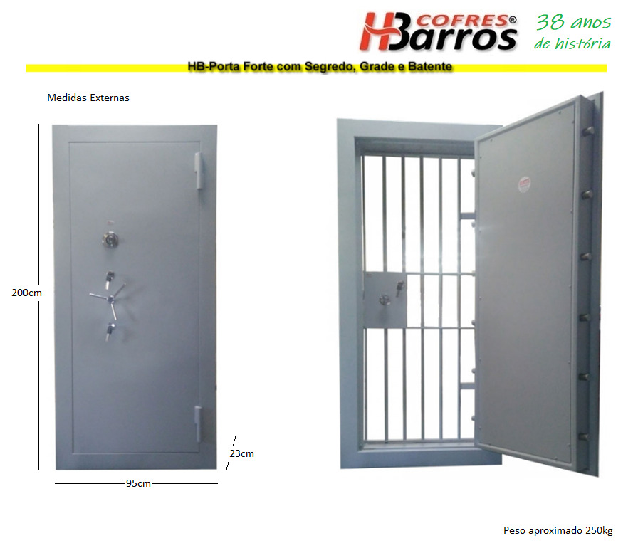 Cofre para agência - Cofres H. Barros Sarandi PR